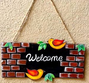 Cardboard DIY  Welcome Board