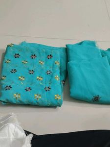 Unstitched Dress With Shalwar