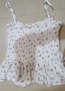 Floral Smocked Tank Top
