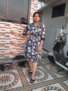 Black Fit And Flare Dress For Women