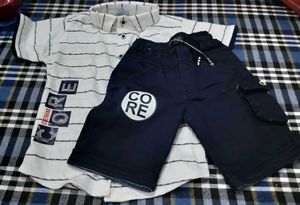 New Boys&#39; Core Soft Denim Outfit set