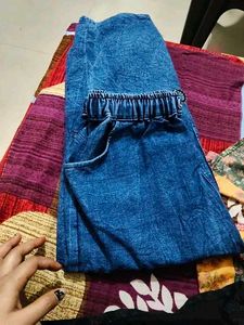 Denim Joggers with top