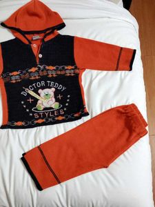 [Unisex] Kids Winter Wear Hoddie +pant Set