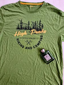 Men&#39;s Graphic Printed T-Shirt – Green XXL