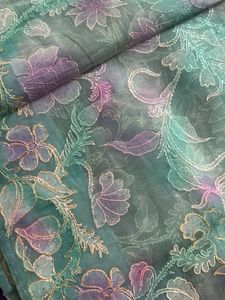 Pastel Shade Pure Net Saree With Zari