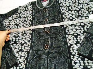 Patterned Cardigan Sweater