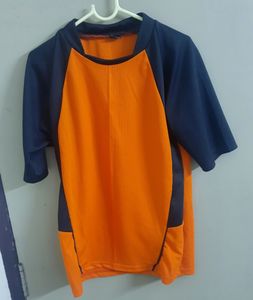 Orange Black Sports T-shirt
