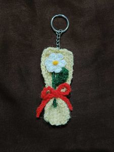 Crochet Flower Bouquet Keychain