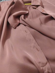 Elegant Satin Tie-Neck Blouse