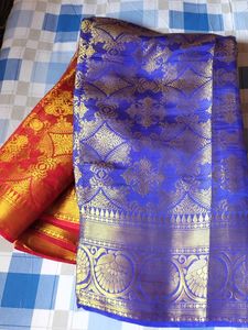 Beautiful Silk Saree With Blouse Pc