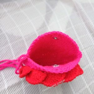 Crochet Rose Sling Bag