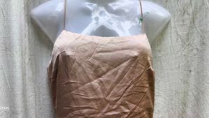 SATIN BACKLESS FROCK
