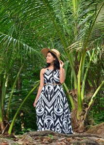 Myntra Unique Halter Maxi Dress