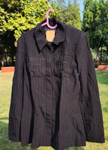 Elegant Black Textured shaket / jacket/ blazer