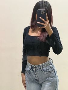 Black Crop Top