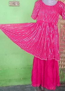 Frock and garara dress with duptta