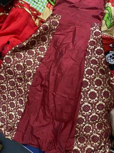 Maroon  Gown