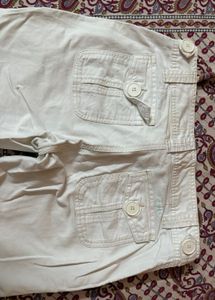 White Cropped Pants