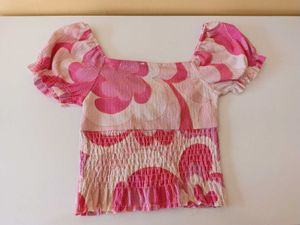 Pink Patterned Primark Top