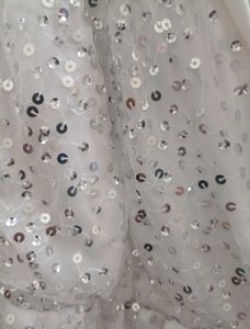 Unused White Sequin Embellished dress