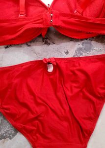 Beautiful 🌸 Red Sexy Bra Panti Set