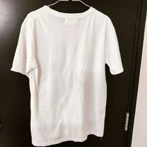 Unisex white T shirt
