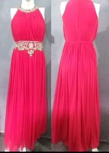 Elegant Red Maxi Dress