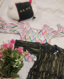 Cute Girls&#39; Tops Set