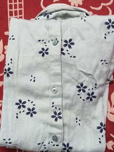 Flower Designed Shirts With 100%Cotton Cloth