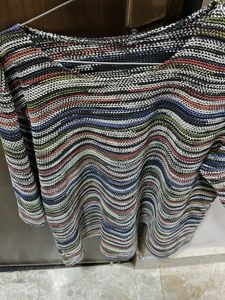 Striped Knit Top - Casual Comfort