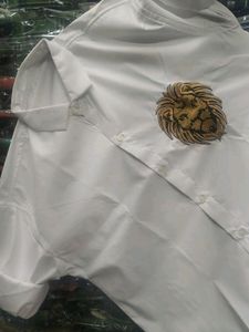 Pure White Embroidery Shirt