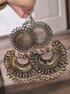 Oxidised Gold Jhumka 💛🧡