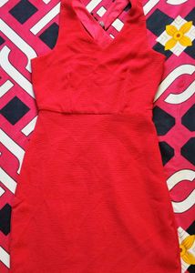 Chic Red Sleeveless Dress