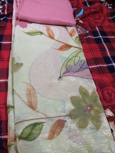 Pure Crush Georgette Hand Brush Paint Sarees