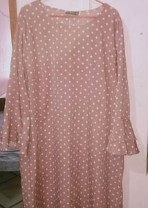 Price Drop Onion Colour Knee Length  Dress