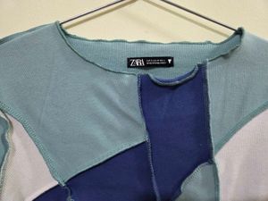 Patchwork Long Sleeve Top