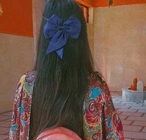 Cute Blue Bow For Hairs