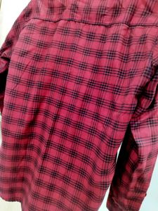 A Red Colour Casual Shirt