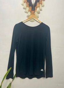 Nike Full Sleeves Black Top