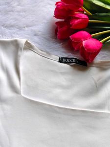 Elegant White Long Sleeve Top