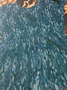 Elegant Teal Lace top