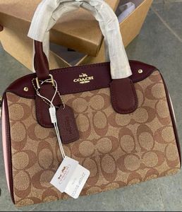 Coach Speedy Medium - Blush Pink & Burgundy