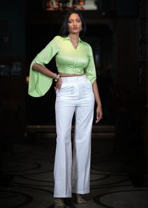 Green Crop Top