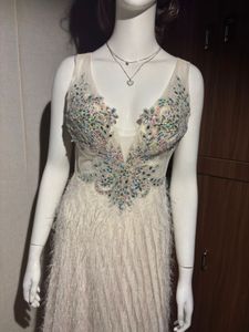 Elegant White Ethnic Gown