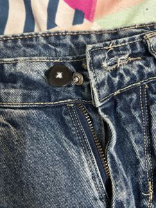 )YDenim 🐳 - Wide Leg(button Stitched)(For Azeema)