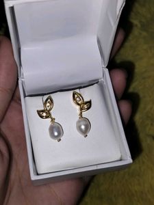 Price Drop!Fresh Water Pearl&amp;German Silver Earring