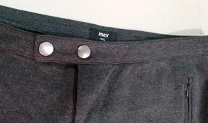 MAX Girls Charcoal Casual Trousers