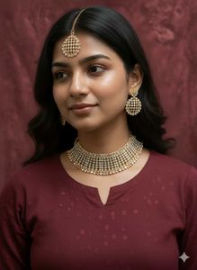 new Gold stone Jewellery Set