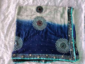 Embroidered Saree