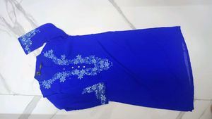 Cut Work Kurti With Plazo For Kids